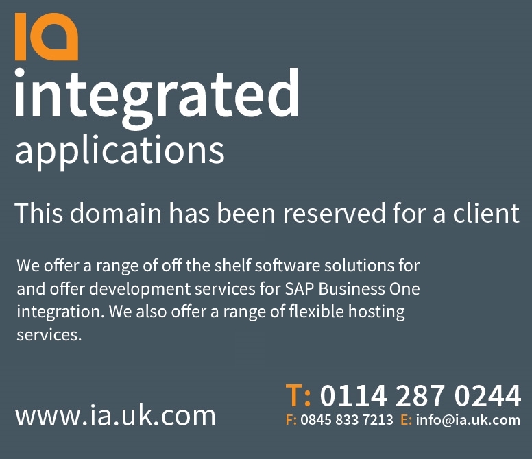 This domain has been registered for a client of Integrated Arts Limited.